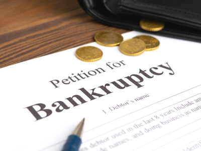 Person files for bankruptcy without pre-settlement funding secured